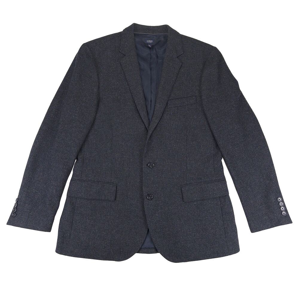 J Crew Mens 42R English Wool Ludlow Blazer Yorkshire Tweed Moon Charcoal Gray